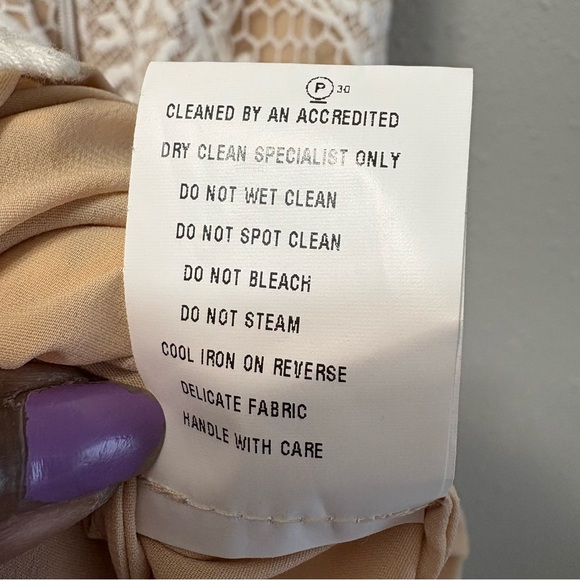 Manning Cartell Gallery Views Midi Dress Ivory White Nude Illusion, Size P (XS) - Picture 13 of 14